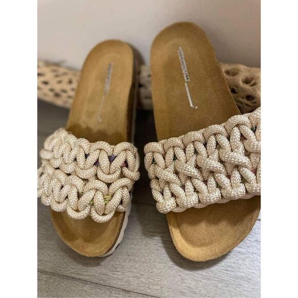 New Anthropologie Intentionally Blank Macro Slide Sandals Size 38 new - Picture 5 of 8